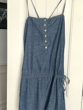 Madewell Button Front Chambray Tank Dress – Size M